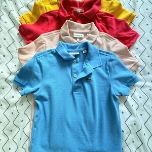 Lacoste Kids Polo Shirt Set - Blue, Pink, Redish, Yellow